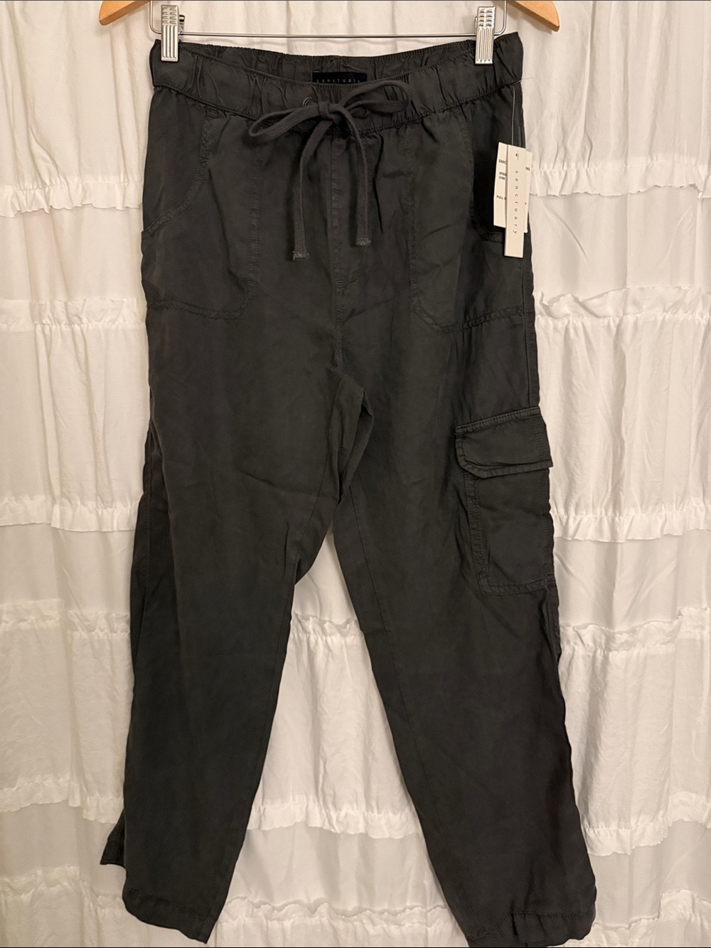 Sanctuary Charcoal Black Utility Joggers